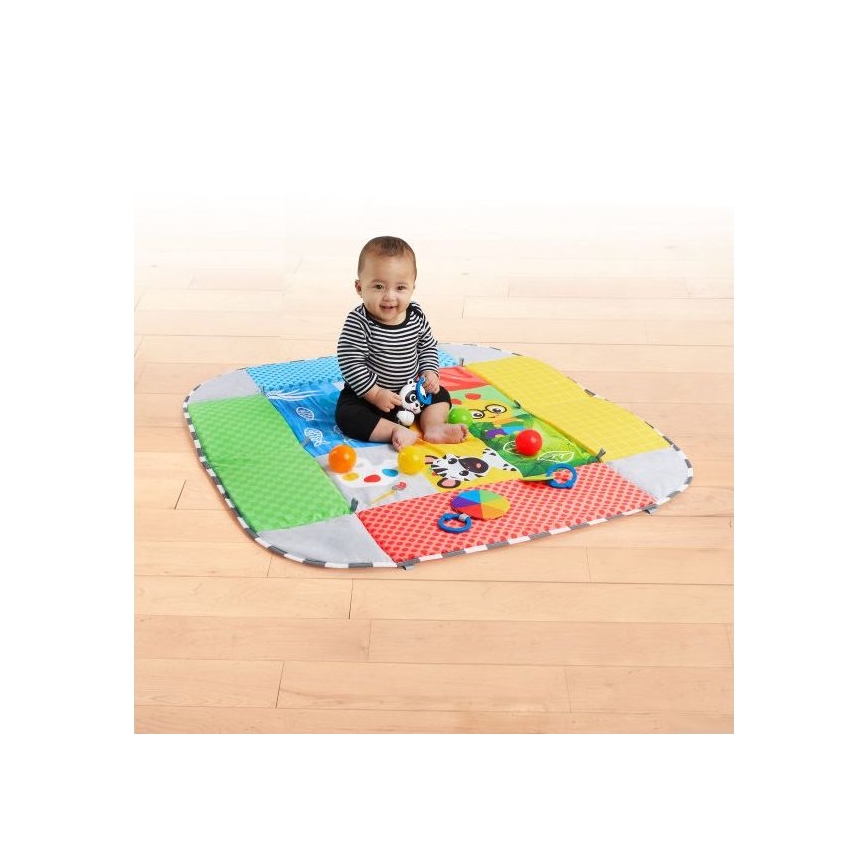 Baby Einstein - Kocyk dziecięcy do zabawy 5w1 PATCH'S COLOR PLAYSPACE 3xAAA