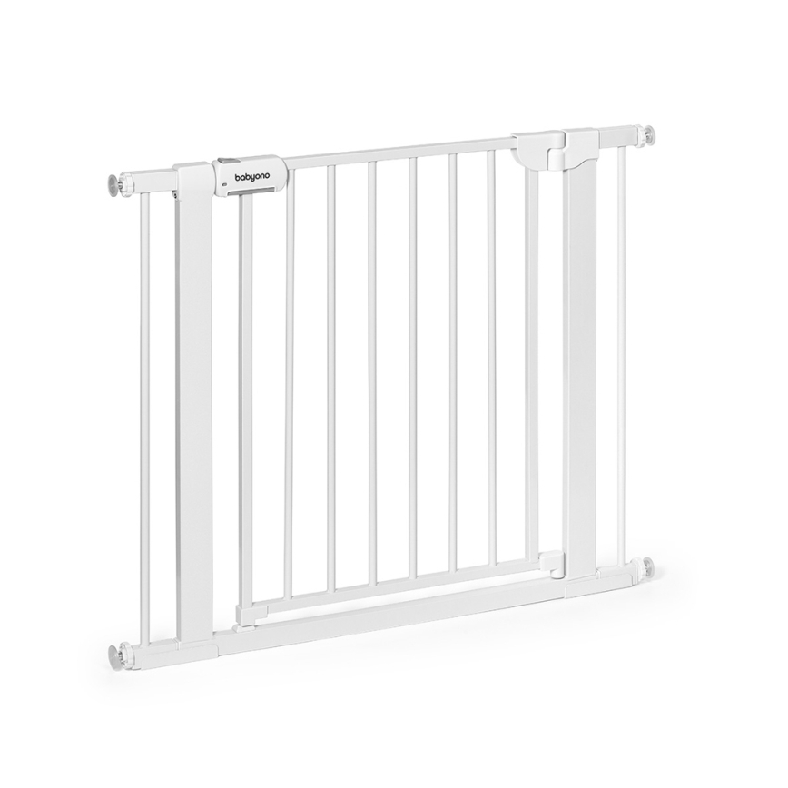BabyOno - Bramka zabezpieczająca 75-96 cm biała
