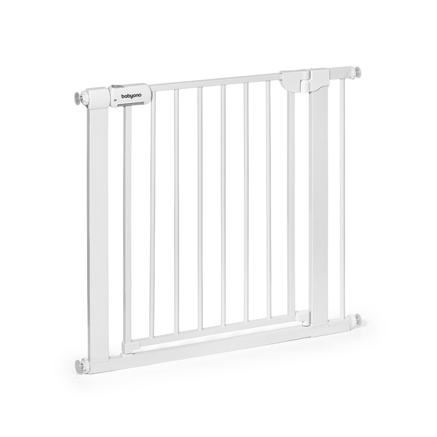 BabyOno - Bramka zabezpieczająca 75-96 cm biała