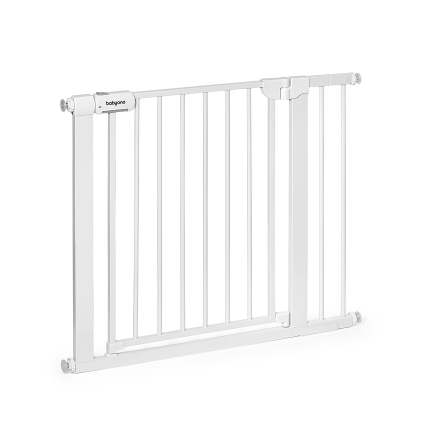 BabyOno - Bramka zabezpieczająca 75-96 cm biała