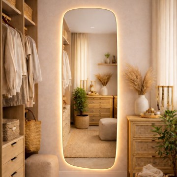 Baltica Design - Łazienkowe lustro ścienne LED z podświetleniem STONE CALM LED/15W/230V 2700K 155x50 cm IP65