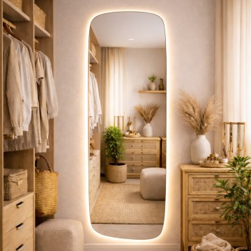 Baltica Design - Łazienkowe lustro ścienne z podświetleniem LED STONE CALM LED/15W/230V 4500K 155x50 cm IP65