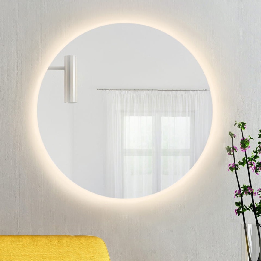 Baltica Design - LED Łazienkowe lustro ścienne z podświetleniem BRIGHT LED/15W/230V 3000K śr. 80 cm IP65