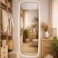 Baltica Design - LED Łazienkowe lustro ścienne z podświetleniem STONE CALM LED/15W/230V 4500K 155x50 cm IP65 czarne
