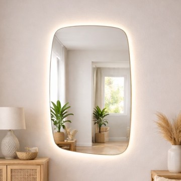 Baltica Design - LED lustro ścienne do łazienki z podświetleniem STONE CALM LED/15W/230V 4500K 90x60 cm IP65