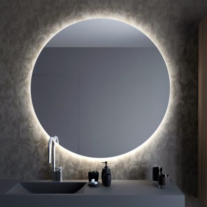 Baltica Design - Ścienne lustro łazienkowe z podświetleniem BRIGHT LED/15W/230V 4500K śr. 80 cm IP65
