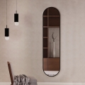 Baltica Design - Lustro ścienne TINY BORDER 155x40 cm czarne