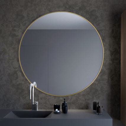 Baltica Design - Lustro ścienne TINY BORDER śr. 60 cm złote