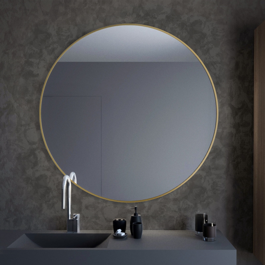 Baltica Design - Lustro ścienne TINY BORDER śr. 60 cm złote