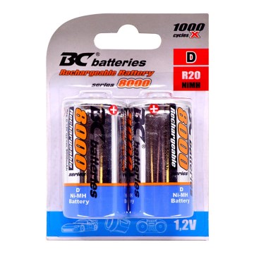 Bateria ładowana NiMH D 8000 mAh 1,2V