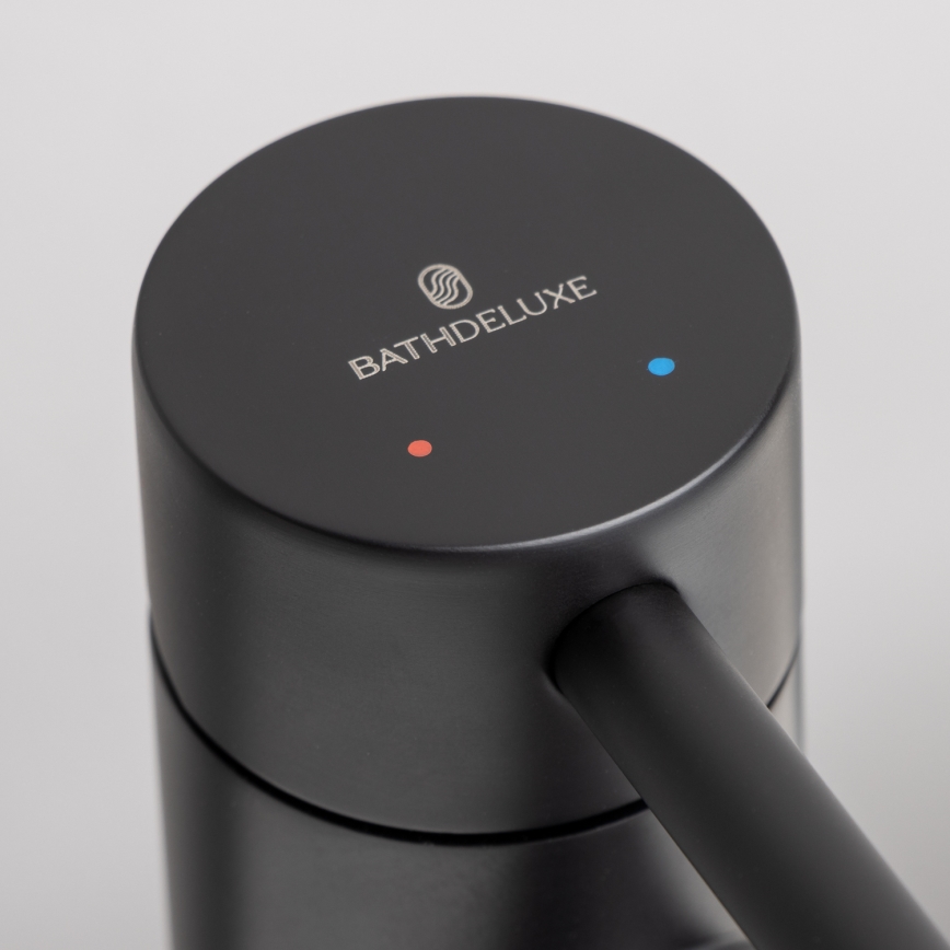 Bateria umywalkowa RINGSTED 17,8 cm, matowa czerń