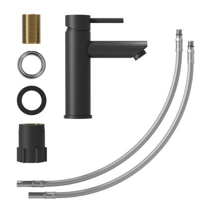 Bateria umywalkowa RINGSTED 17,8 cm, matowa czerń