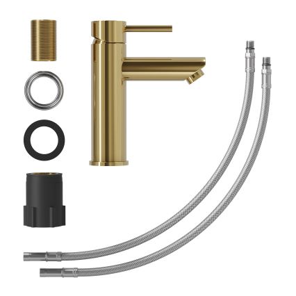 Bateria umywalkowa RINGSTED 17,8 cm, polerowany mosiądz