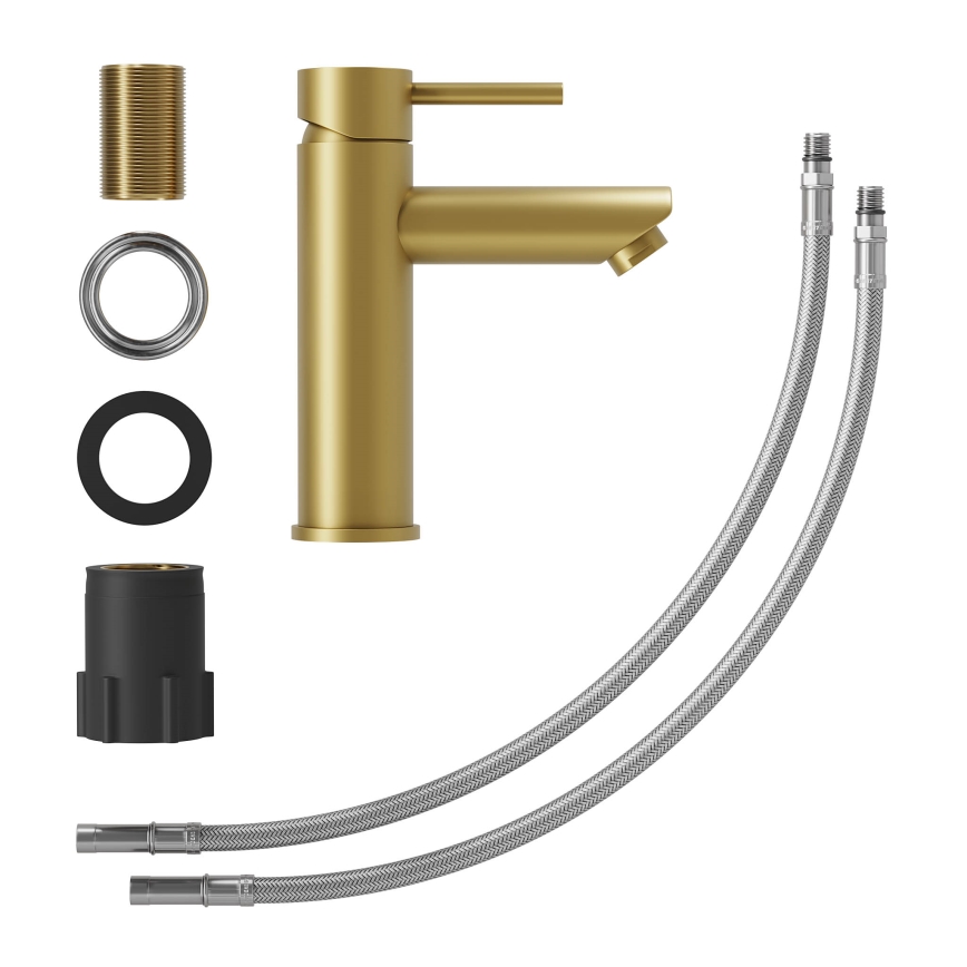 Bateria umywalkowa RINGSTED 17,8 cm szczotkowany mosiądz