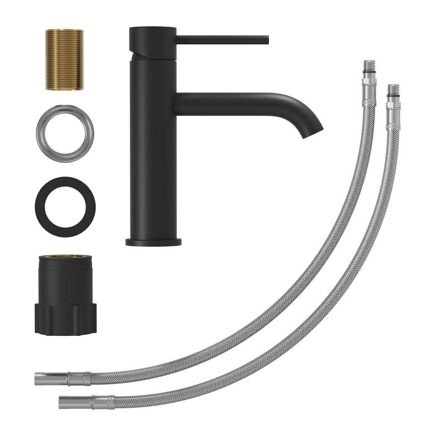 Bateria umywalkowa SOVANG 18,3 cm, czarny mat