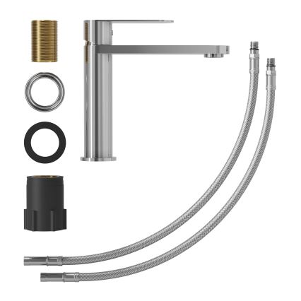 Bateria umywalkowa TARNBY 17,3 cm, błyszczący chrom