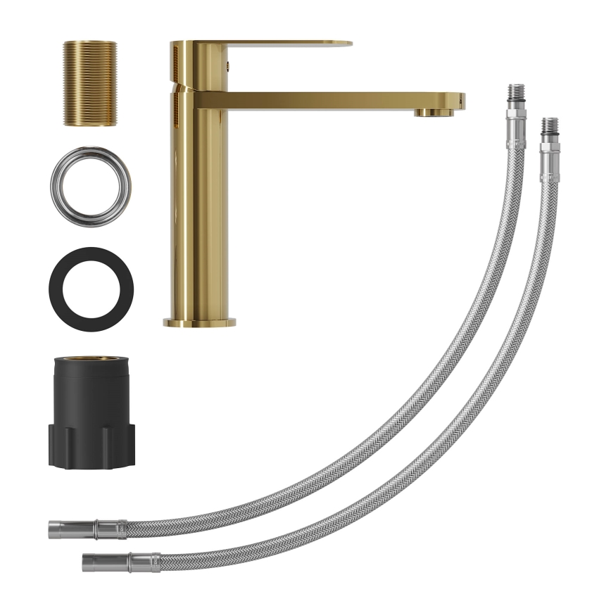 Bateria umywalkowa TARNBY 17,3 cm, polerowany mosiądz