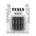 Baterie Tesla - 4 szt. Bateria alkaliczna AAA BLACK+ 1,5V 1200 mAh