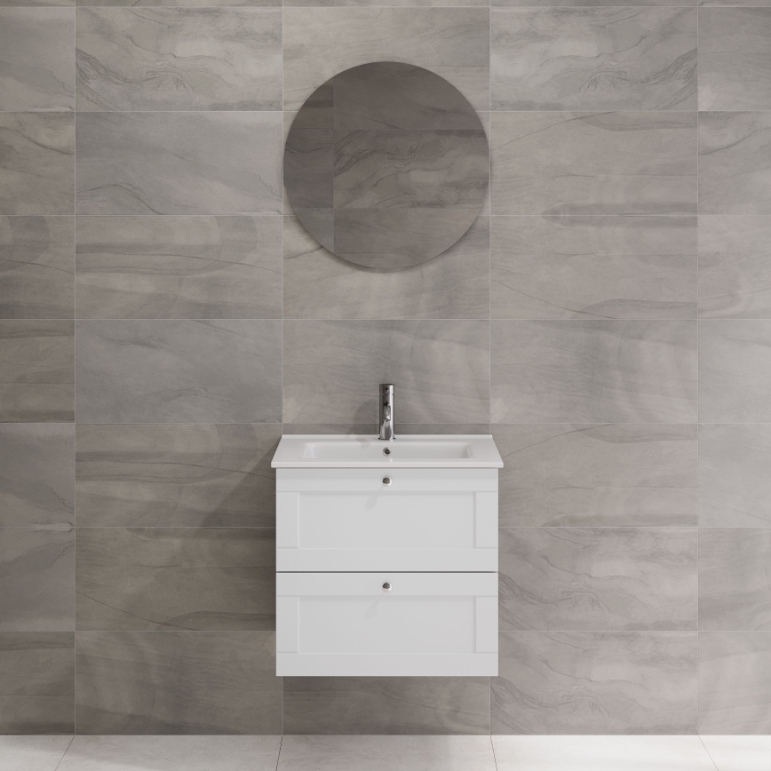 BATH DELUXE 01-060-00-58-00 - Łazienkowe lustro NORDBORG śr. 60 cm