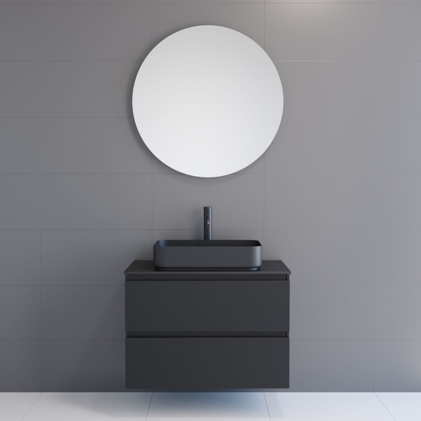 BATH DELUXE 01-080-00-58-00 - Łazienkowe lustro NORDBORG śr. 80 cm