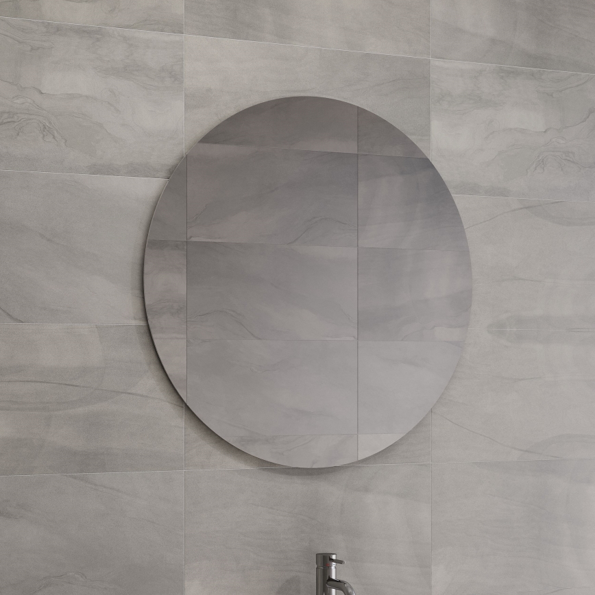 BATH DELUXE 01-080-00-58-00 - Łazienkowe lustro NORDBORG śr. 80 cm