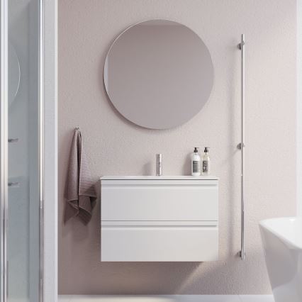 BATH DELUXE 01-080-00-58-00 - Łazienkowe lustro NORDBORG śr. 80 cm
