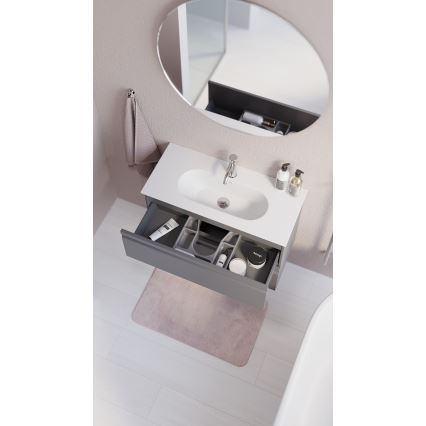 BATH DELUXE 01-080-00-58-00 - Łazienkowe lustro NORDBORG śr. 80 cm