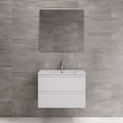 BATH DELUXE 01-080-01-58-00 - Łazienkowe lustro NORDBORG 80x75 cm