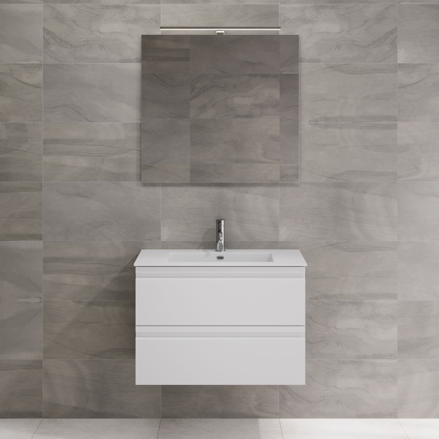 BATH DELUXE 01-080-01-58-00 - Łazienkowe lustro NORDBORG 80x75 cm