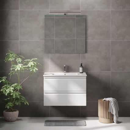 BATH DELUXE 01-080-01-58-00 - Łazienkowe lustro NORDBORG 80x75 cm
