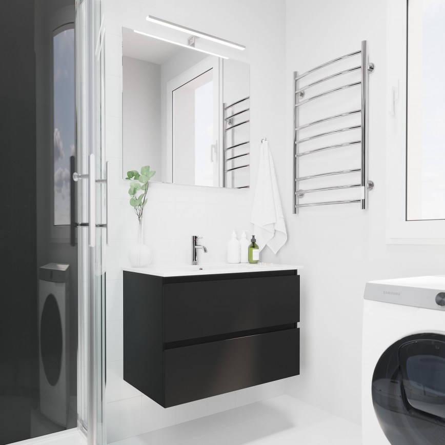 BATH DELUXE 01-080-01-58-00 - Łazienkowe lustro NORDBORG 80x75 cm