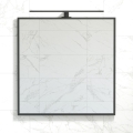 BATH DELUXE 01-080-05-02-00 - Łazienkowe lustro BORGSTED 80x80 cm czarny