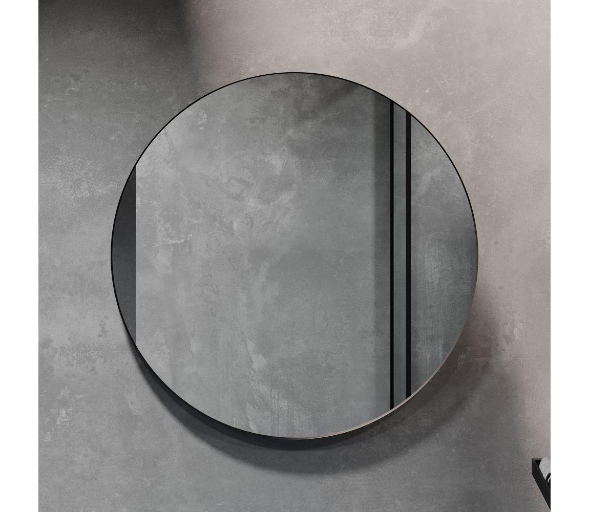 BATH DELUXE 01-080-09-02-00 - Łazienkowe lustro BORGSTED śr. 80 cm czarny