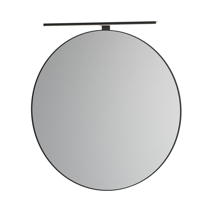 BATH DELUXE 01-080-09-02-00 - Łazienkowe lustro BORGSTED śr. 80 cm czarny