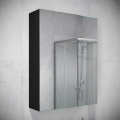 BATH DELUXE 02-050-63-02-01 - Lustrzana szafka łazienkowa KENWOOD 65x50 cm matowy czarny