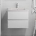BATH DELUXE 03-060-63-01-01 - Szafka łazienkowa z umywalką KENWOOD 61 cm matowy biały