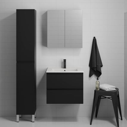 BATH DELUXE 03-060-63-02-01 - Szafka łazienkowa z umywalką KENWOOD 61 cm matowy czarny