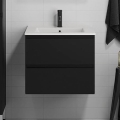 BATH DELUXE 03-060-63-02-01 - Szafka łazienkowa z umywalką KENWOOD 61 cm matowy czarny