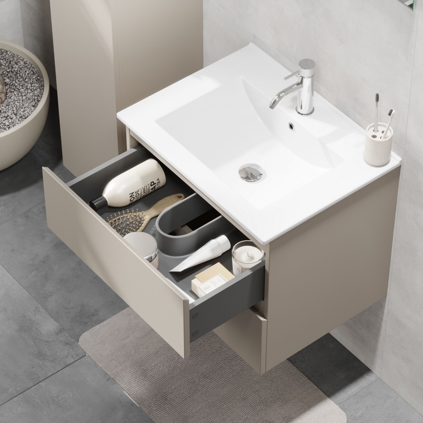 BATH DELUXE 03-060-63-29-01 - Szafka łazienkowa z umywalką KENWOOD 61 cm marakesh