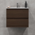 BATH DELUXE 03-060-64-84-01 - Szafka łazienkowa z umywalką KENWOOD 61 cm orzech