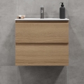 BATH DELUXE 03-060-64-86-01 - Szafka łazienkowa z umywalką KENWOOD 61 cm dąb