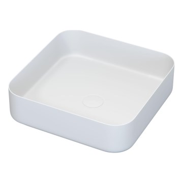 BATH DELUXE 06-040-17-01-00 - Umywalka nablatowa LJORDAL 40x40 cm stal nierdzewna/matowa biel