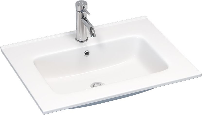 BATH DELUXE 06-060-27-11-00 - Umywalka wpuszczana HYGE 61x46 cm ceramika/biała
