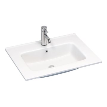 BATH DELUXE 06-060-27-11-00 - Umywalka wpuszczana LILLESNAD 61x46 cm ceramika/biała