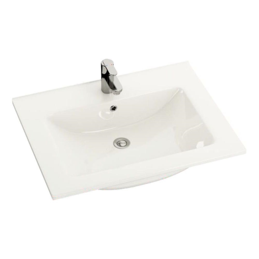 BATH DELUXE 06-060-60-11-01 - Umywalka wpuszczana CHICAGO 61x46,5 cm błyszcząca biel