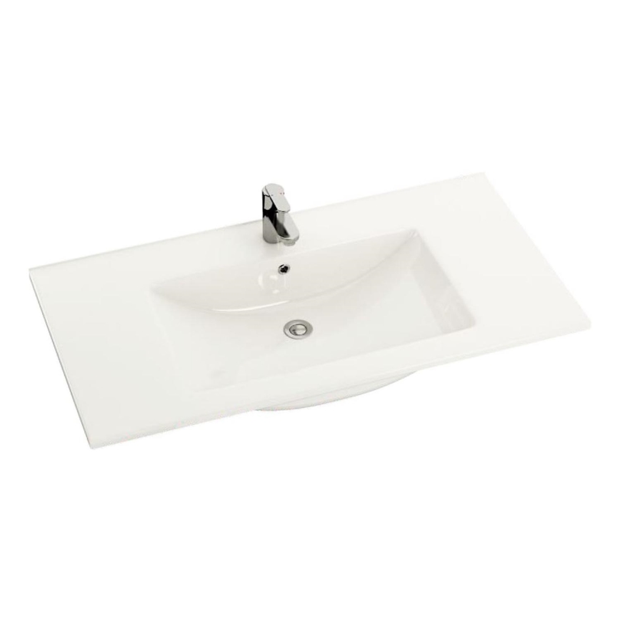 BATH DELUXE 06-090-60-11-01 - Umywalka wpuszczana CHICAGO 91x46,5 cm ceramika/biała