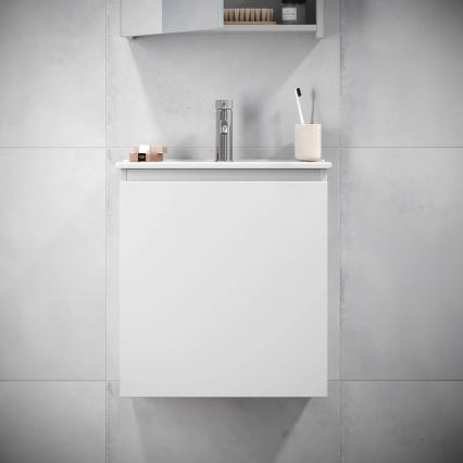 BATH DELUXE 09-050-63-01-01 - Szafka łazienkowa z umywalką KENWOOD 51 cm matowy biały