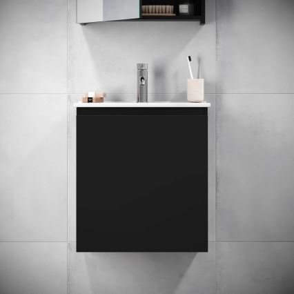BATH DELUXE 09-050-63-02-01 - Szafka łazienkowa z umywalką KENWOOD 51 cm matowy czarny