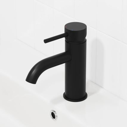 BATH DELUXE 28-005-03-02-00 - Kran do umywalki ANHOLT 15,6 cm matowy czarny