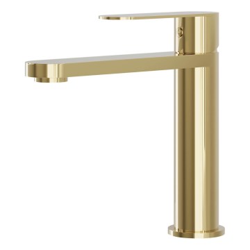 BATH DELUXE 28-017-02-64-02 - Kran do umywalki TARNBY 17,3 cm błyszczący mosiądz
